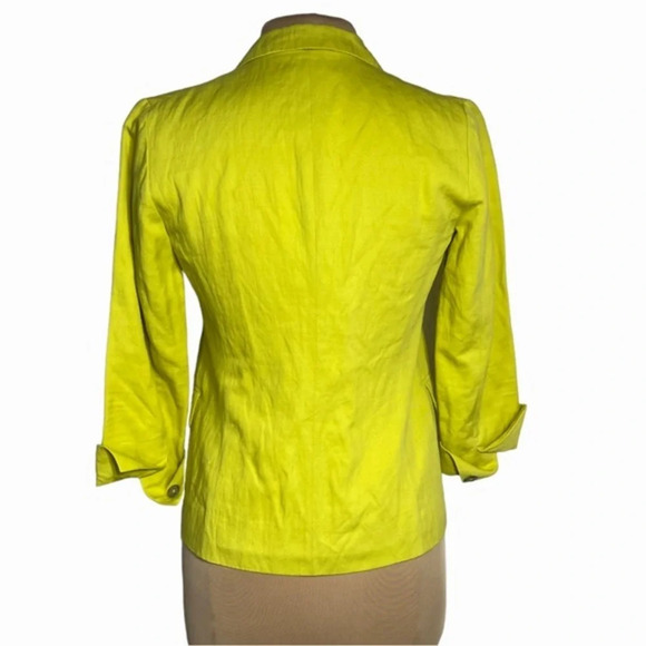 Vince size 2 blazer in Citrus yellow green spring summer lightweight blazer - Picture 5 of 8